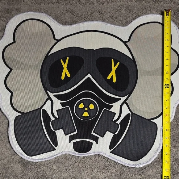 Gas Mask Design Rug - Picture 2 of 2